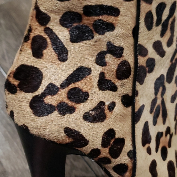Zara Pony Hair Leopard Booties - Picture 7 of 9